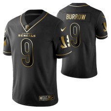 Cincinnati Bengals Joe Burrow Golden Edition Black Vapor Limited Jersey