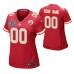 Custom Kansas City Chiefs Super Bowl LIV Women Red Game Jersey