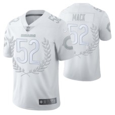 Chicago Bears #52 Khalil Mack Vapor Limited White Platinum Jersey