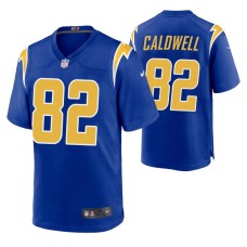 Los Angeles Chargers Reche Caldwell Game #82 Royal Jersey