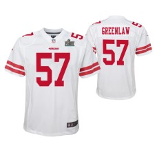 Dre Greenlaw San Francisco 49ers Super Bowl LIV Youth White Game Jersey