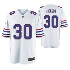 Buffalo Bills Dane Jackson Alternate Game #30 White Jersey