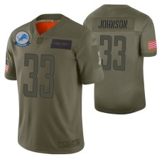 Detroit Lions Kerryon Johnson Camo 2019 Salute to Service Limited Jersey