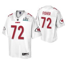 Eric Fisher Kansas City Chiefs White Super Bowl LIV Champions Jersey Men