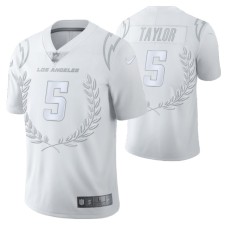 Los Angeles Chargers #5 Tyrod Taylor limited edition White collection Jersey