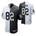 Men Las Vegas Raiders Jason Witten #82 Split Black White Two Tone Game Jersey