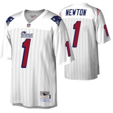 Men New England Patriots Cam Newton Legacy Replica White Jersey