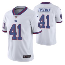 Men New York Giants Devonta Freeman Vapor Untouchable Color Rush Limited White Jersey