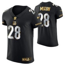 Cincinnati Bengals Joe Mixon #28 Golden Edition Black Elite Jersey