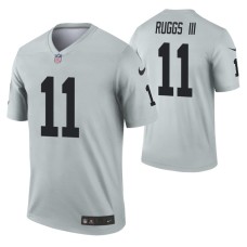 Men Henry Ruggs III Las Vegas Raiders Jersey Silver Inverted Legend