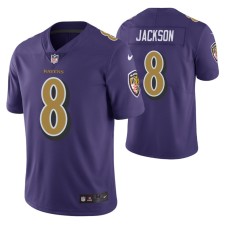 Men Baltimore Ravens #8 Lamar Jackson Purple Nike color rush Limited Jersey