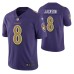 Men Baltimore Ravens #8 Lamar Jackson Purple Nike color rush Limited Jersey