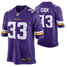 Men Minnesota Vikings Dalvin Cook #33 Game Purple Jersey