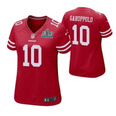 Jimmy Garoppolo San Francisco 49ers Super Bowl LIV Women Scarlet Game Jersey