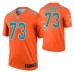 Men Austin Jackson Miami Dolphins Jersey Orange Inverted Legend