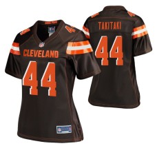 Cleveland Browns Sione Takitaki Brown Pro Line Player Jersey