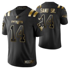 New England Patriots Mohamed Sanu Sr. Golden Edition Black Jersey