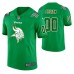 Men Minnesota Vikings Custom Kelly Green St. Patrick Day Jersey