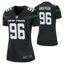 New York Jets #96 Henry Anderson Nike Black Women Player Game Jersey