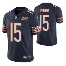 Chicago Bears Eddy Pineiro Navy 100th Season Vapor Limited Jersey