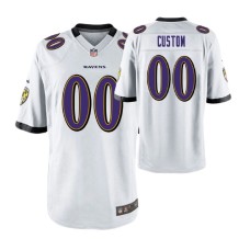 Men Los Angeles Chargers #00 Custom White Nike Game Jersey