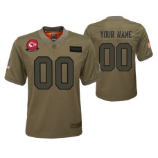 Custom Los Angeles Rams Camo 2019 Salute to Service Jersey