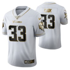 Minnesota Vikings Dalvin Cook 100th Season Jersey White Vapor Limited Golden Edition