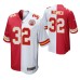 Men Kansas City Chiefs Tyrann Mathieu #32 Split Red White Two Tone Game Jersey