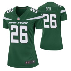 New York Jets #26 Le'Veon Bell Nike Green Women Player Game Jersey