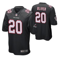 Men Atlanta Falcons #20 Isaiah Oliver Black Nike Game Jersey