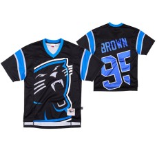 Carolina Panthers #95 Derrick Brown Big Face Black Jersey