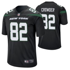 Men New York Jets #82 Jamison Crowder Nike Black Player Game Jersey