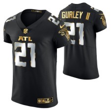 Atlanta Falcons Todd Gurley II #21 Golden Edition Black Elite Jersey