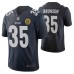 New York Giants T.J. Brunson City Edition Navy Vapor Limited Jersey