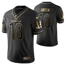 Men A.J. Green Black Cincinnati Bengals Golden Edition Vapor Untouchable Limited Jersey