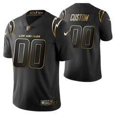 Golden Limited Black #00 Custom Los Angeles Chargers Jersey