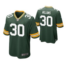 Men Green Bay Packers #30 Jamaal Williams Green Nike Game Jersey