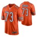 Chicago Bears Lachavious Simmons Alternate Game #73 Orange Jersey