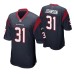 Houston Texans David Johnson Game #31 Navy Jersey