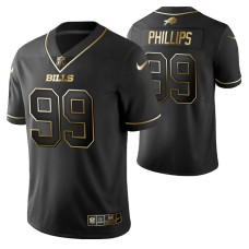 Men Harrison Phillips Black Buffalo Bills Golden Edition Vapor Untouchable Limited Jersey