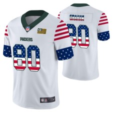 Green Bay Packers Jimmy Graham White Independence Day Vapor Limited Jersey