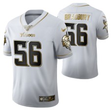 Minnesota Vikings Garrett Bradbury 100th Season Jersey White Vapor Limited Golden Edition