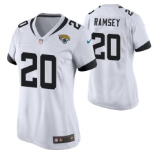 Women Jacksonville Jaguars #20 Jalen Ramsey White Nike Game Jersey