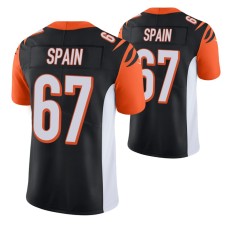 Cincinnati Bengals Vapor Untouchable Limited Black #67 Quinton Spain Jersey