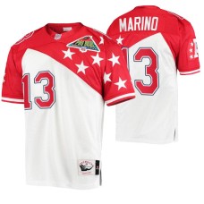 1994 Pro Bowl Miami Dolphins #13 Dan Marino White Red AFC Authentic Jersey