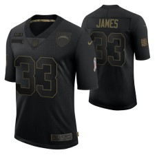 Los Angeles Chargers Derwin James #33 Black 2020 Salute To Service Limited Jersey