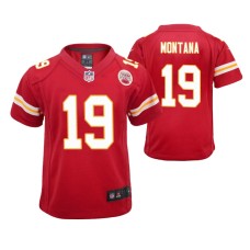 Youth Kansas City Chiefs #19 Joe Montana Red Nike Team Color Game Jersey