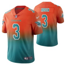 Miami Dolphins Josh Rosen Men Aqua Color Crash Gradient Jersey