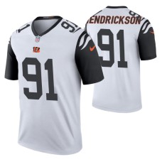 Men No. 91 Trey Hendrickson Cincinnati Bengals White Color Rush Legend Jersey