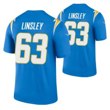 Corey Linsley #63 Los Angeles Chargers Blue Legend Jersey